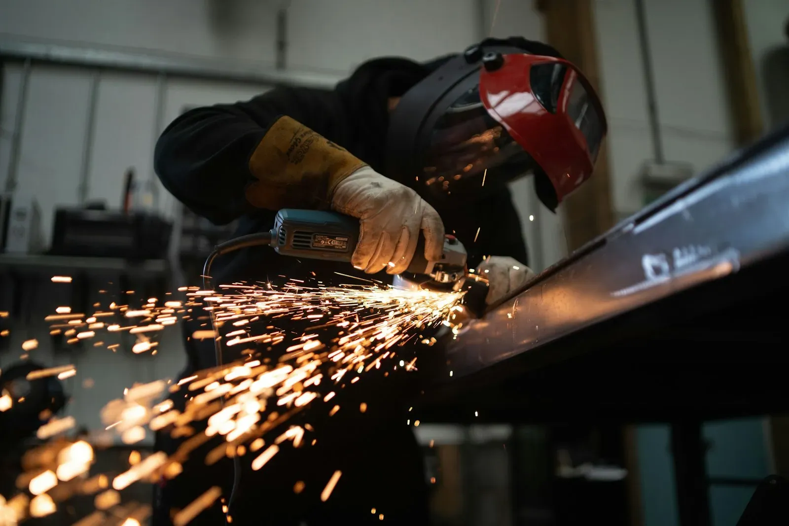 Machined metal surface showing precision finish quality